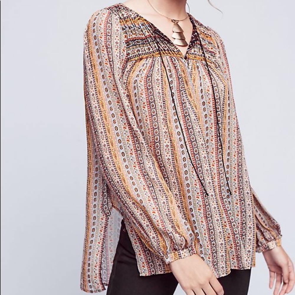 BT for Anthropologie Terra Silk Blouse